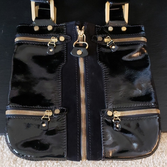 - π Jimmy Choo Black Mona Patent Bag π - Picture 10 of 11